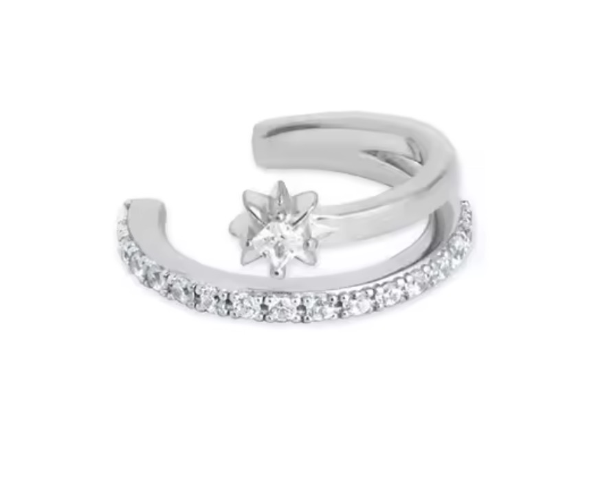 Piercing de Encaixe Duplo Astral - Prata 925