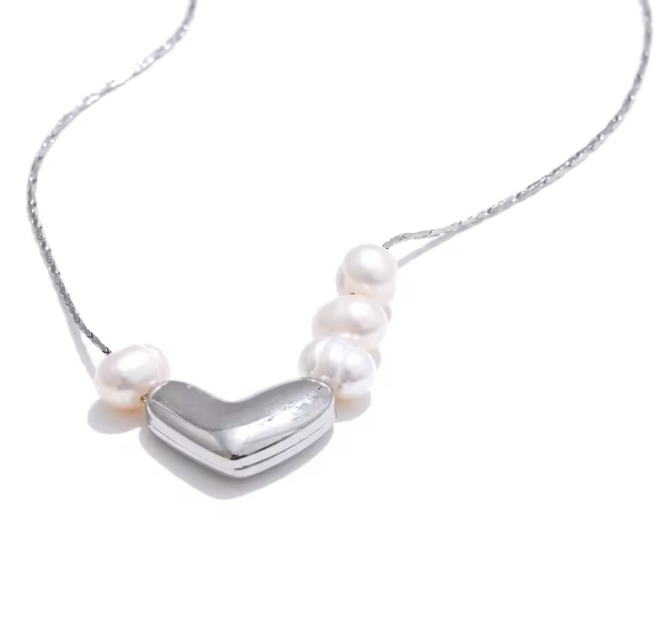 Colar Ocean Heart & Pearls
