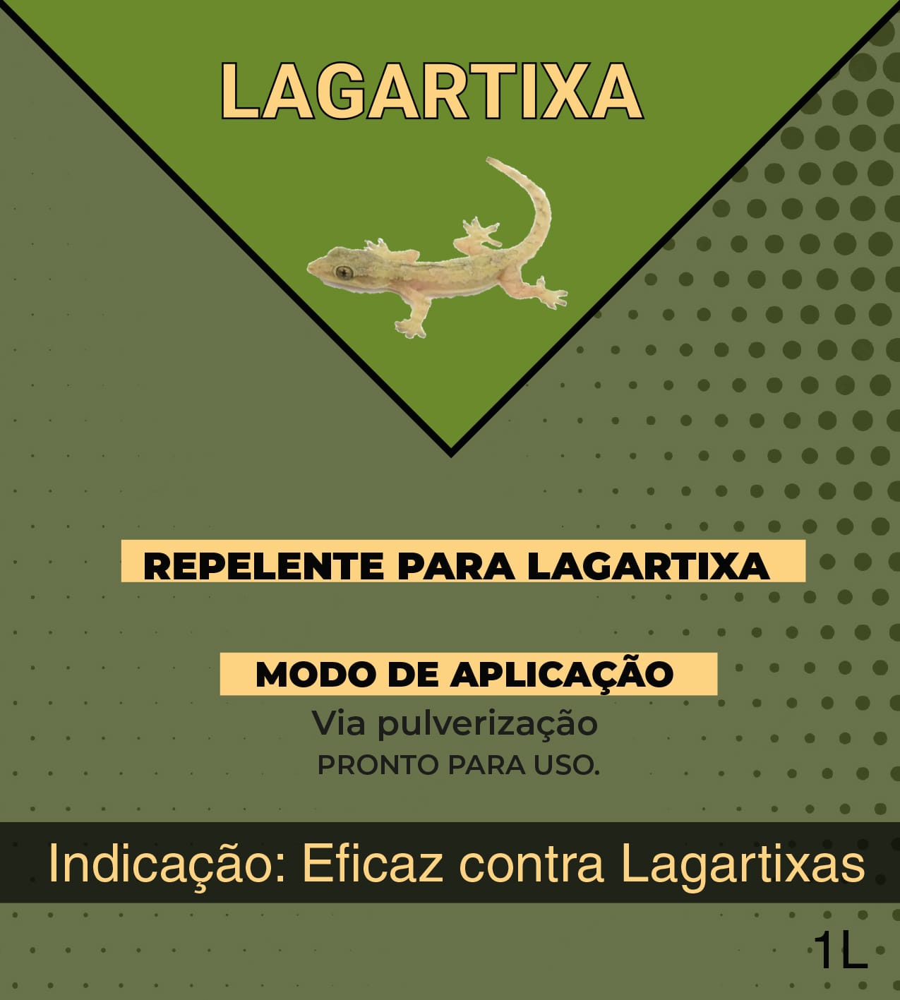 Repelente Liquido Específico Para Afastar Lagartixa 01 lt