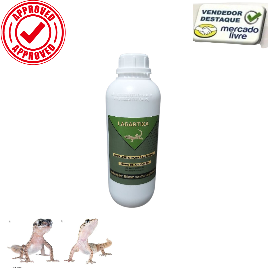 Para Afastar Lagartixa 01 lt Repelente Liquido Específico