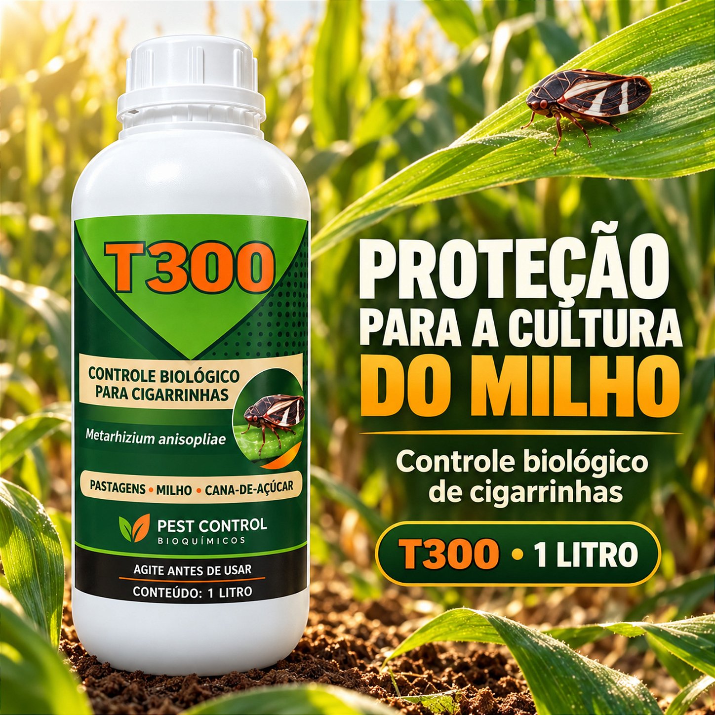 controle da cigarrinha em pastagens cana de açucar,milho e gramas