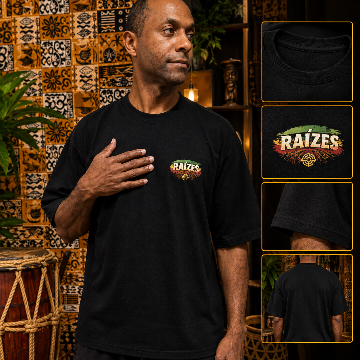 Camiseta Raízes – Coleção Raízes | Estilus Black