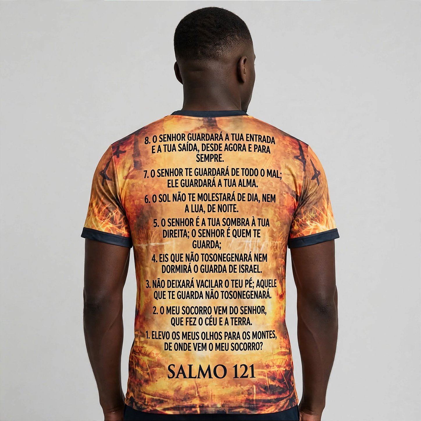 T-shirt Estampa Total Jesus Cristo Coroa de Espinhos - Religiosa