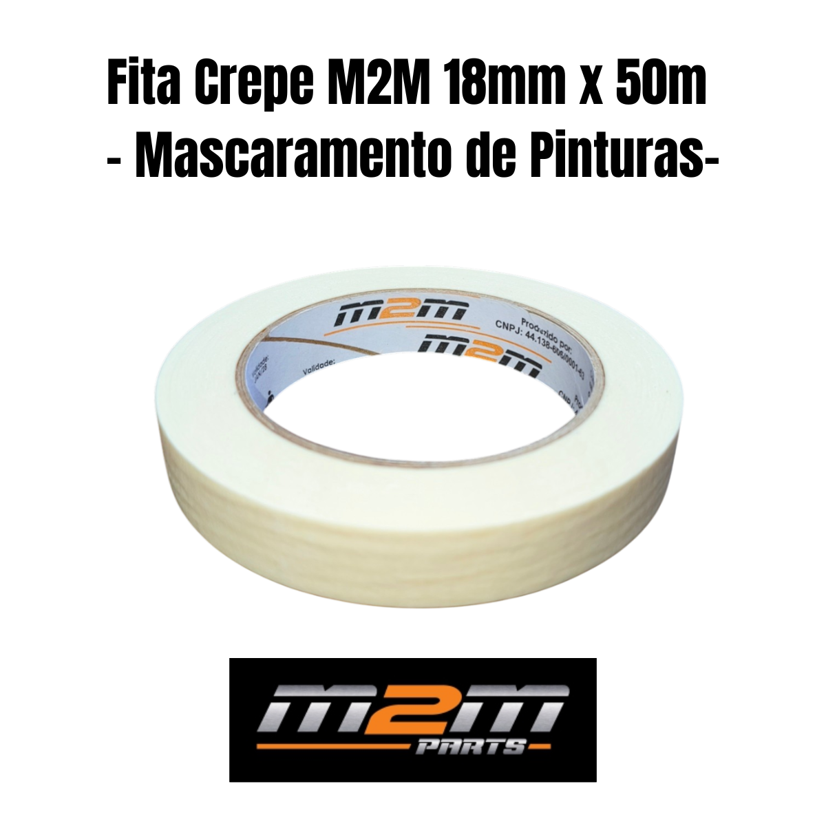 Fita Crepe M2M Parts 18mm x 50m em Dracena