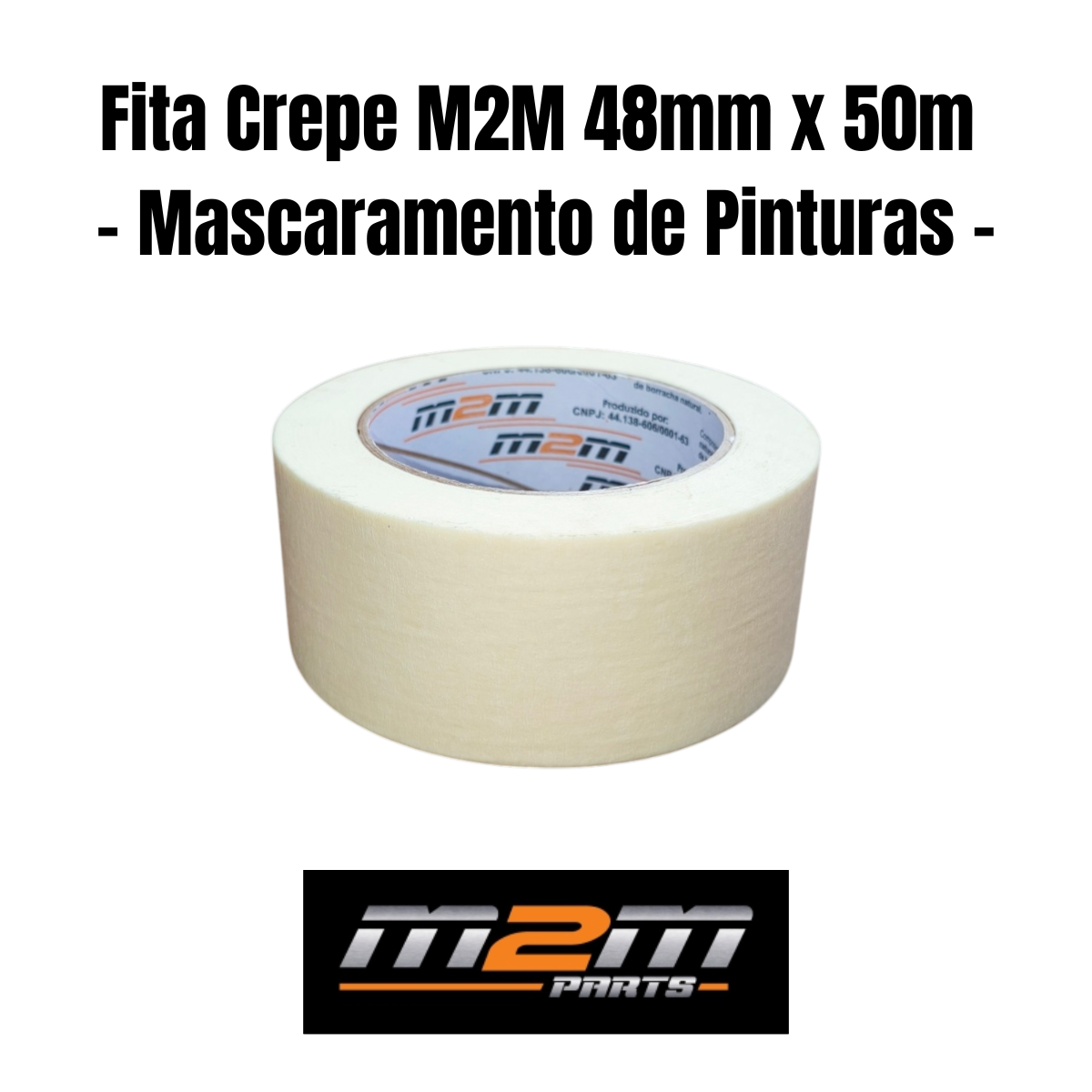 Fita Crepe M2M Parts 48 mm x 50 m em Dracena