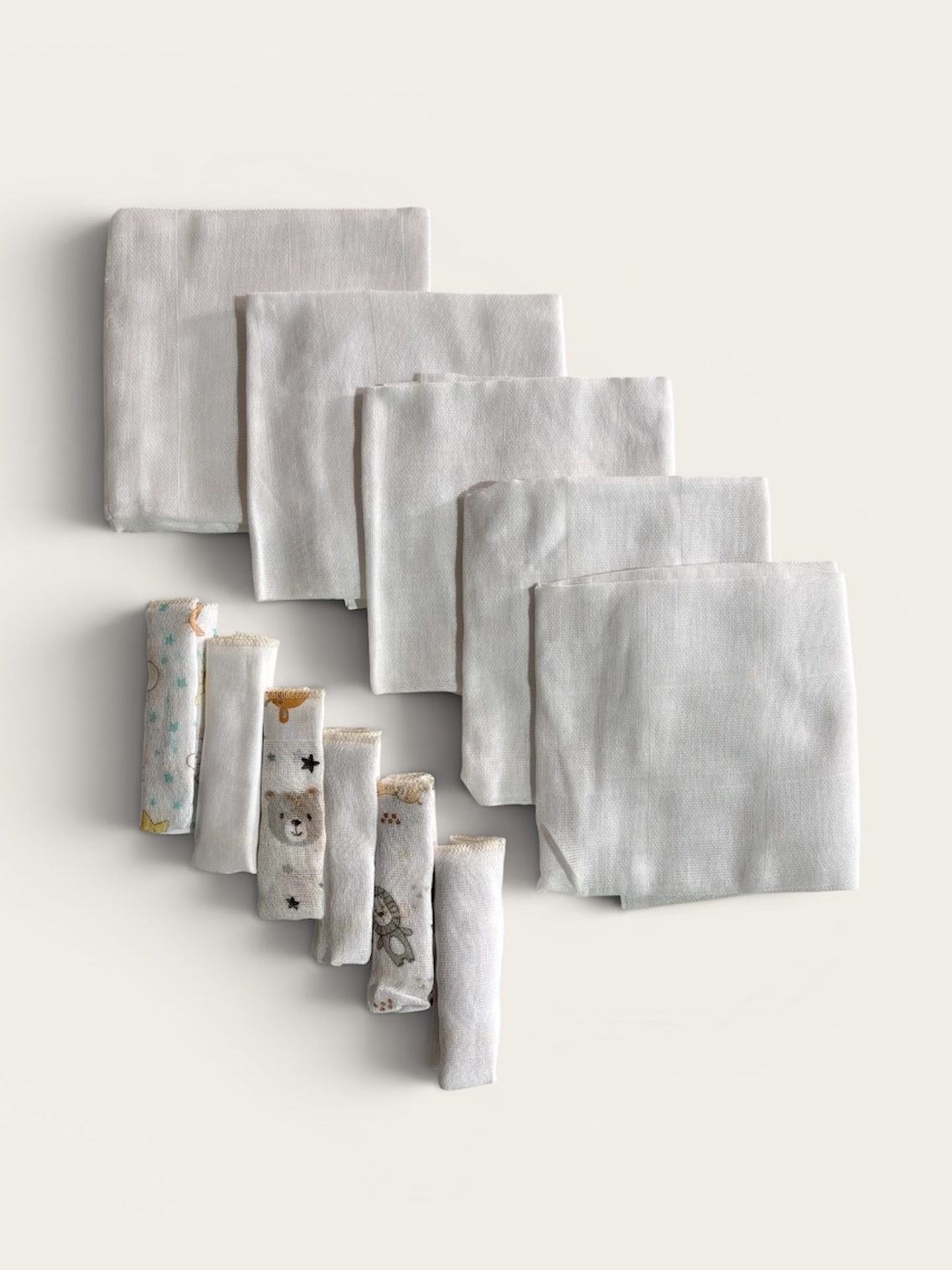 Kit enxoval bebê Branco/Neutro