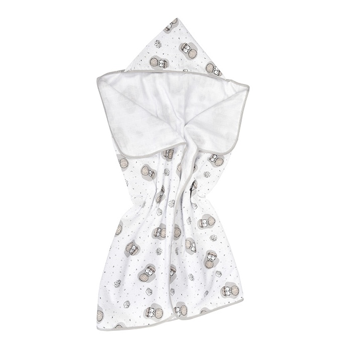 Toalha de banho soft com capuz infantil