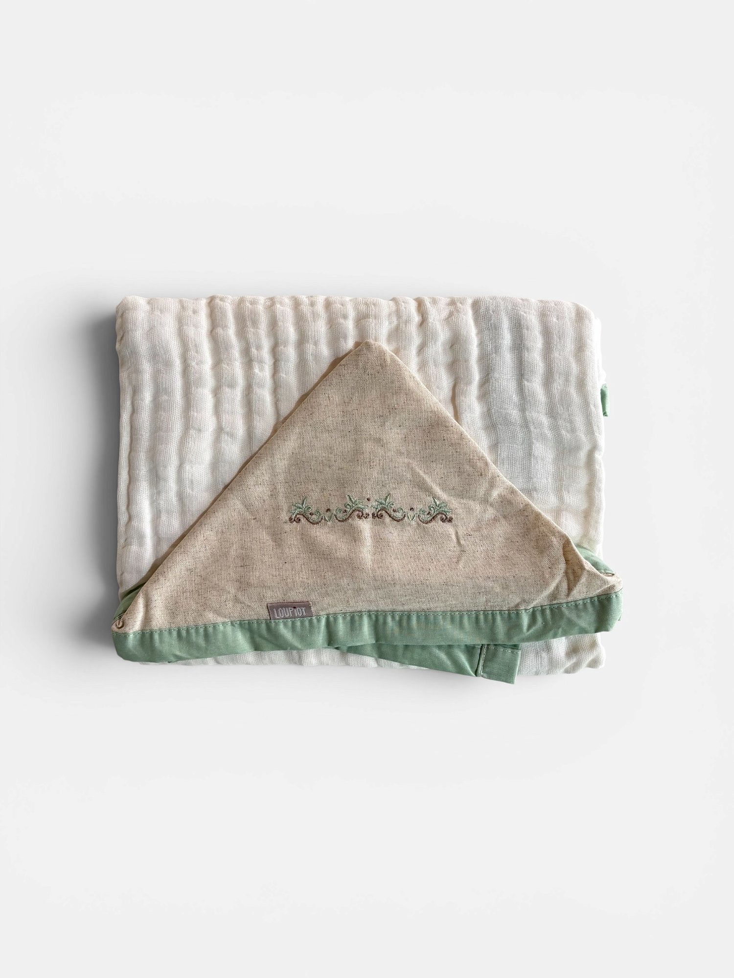 Toalha de banho soft com capuz minimalista nature infantil