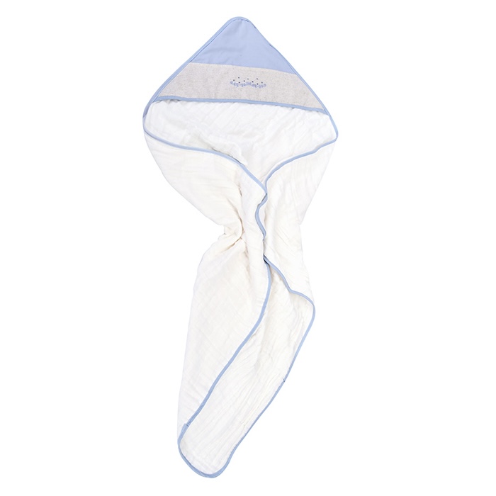 Toalha de banho soft com capuz minimalista nature infantil