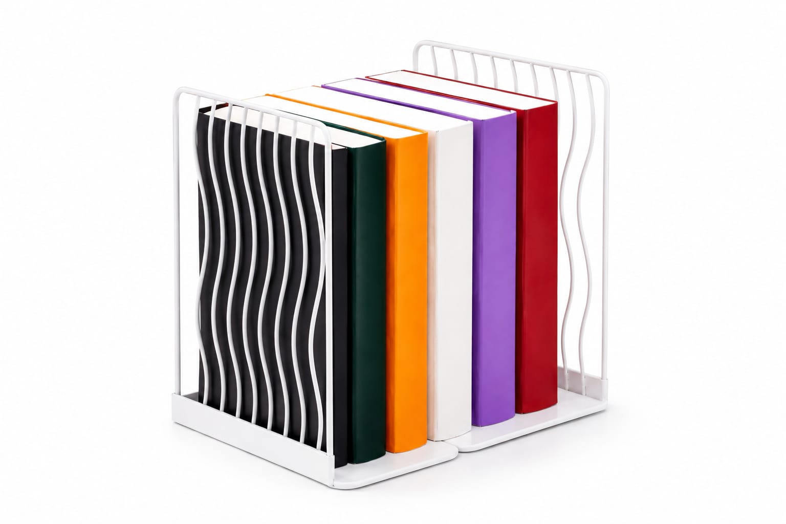 Organizador de Livros Aramado Vertical Branco