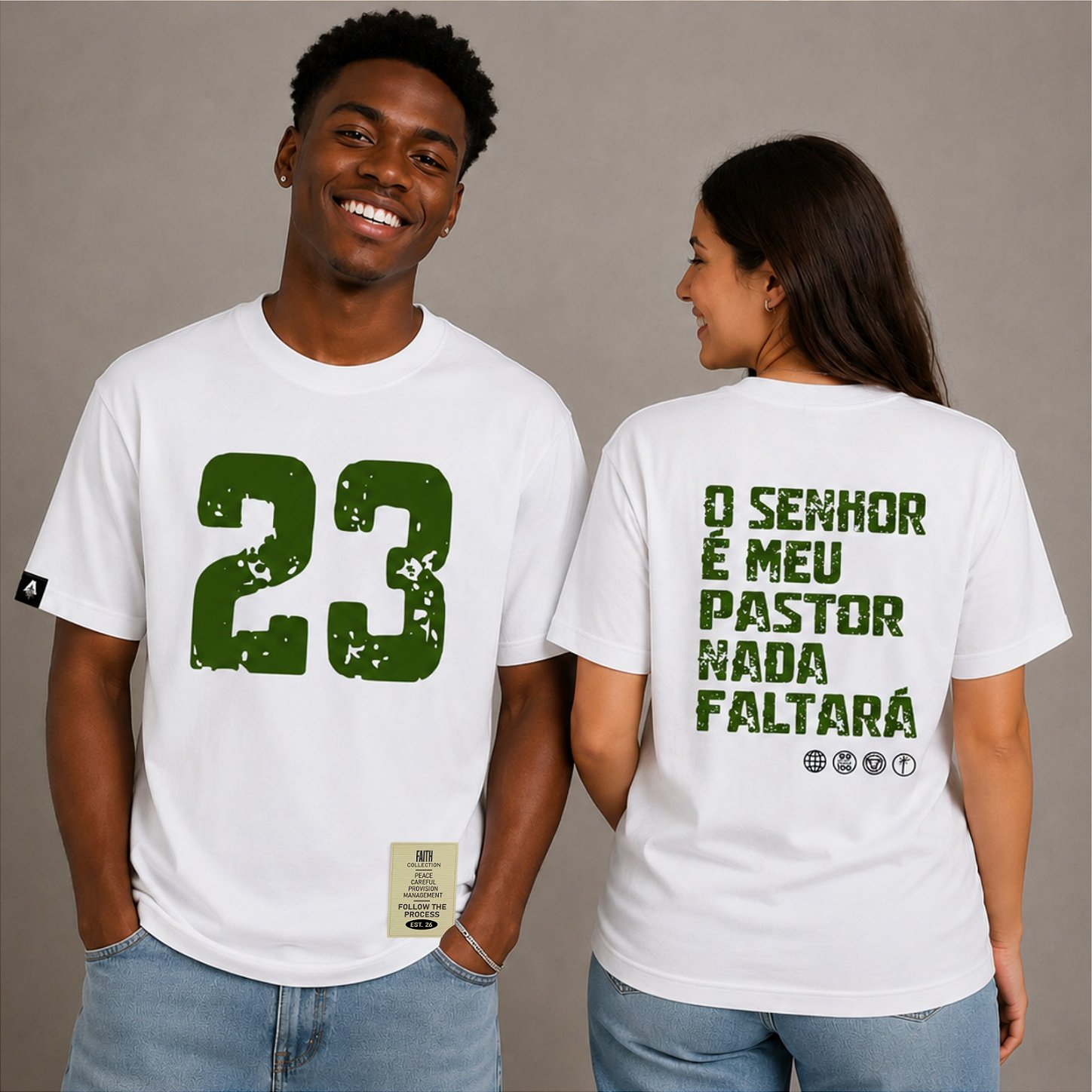 CAMISETA OVERSIZED O SENHOR É MEU PASTOR