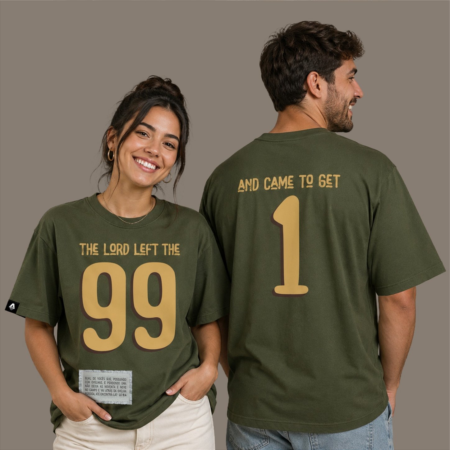 CAMISETA OVERSIZED 99 NÃO É 100