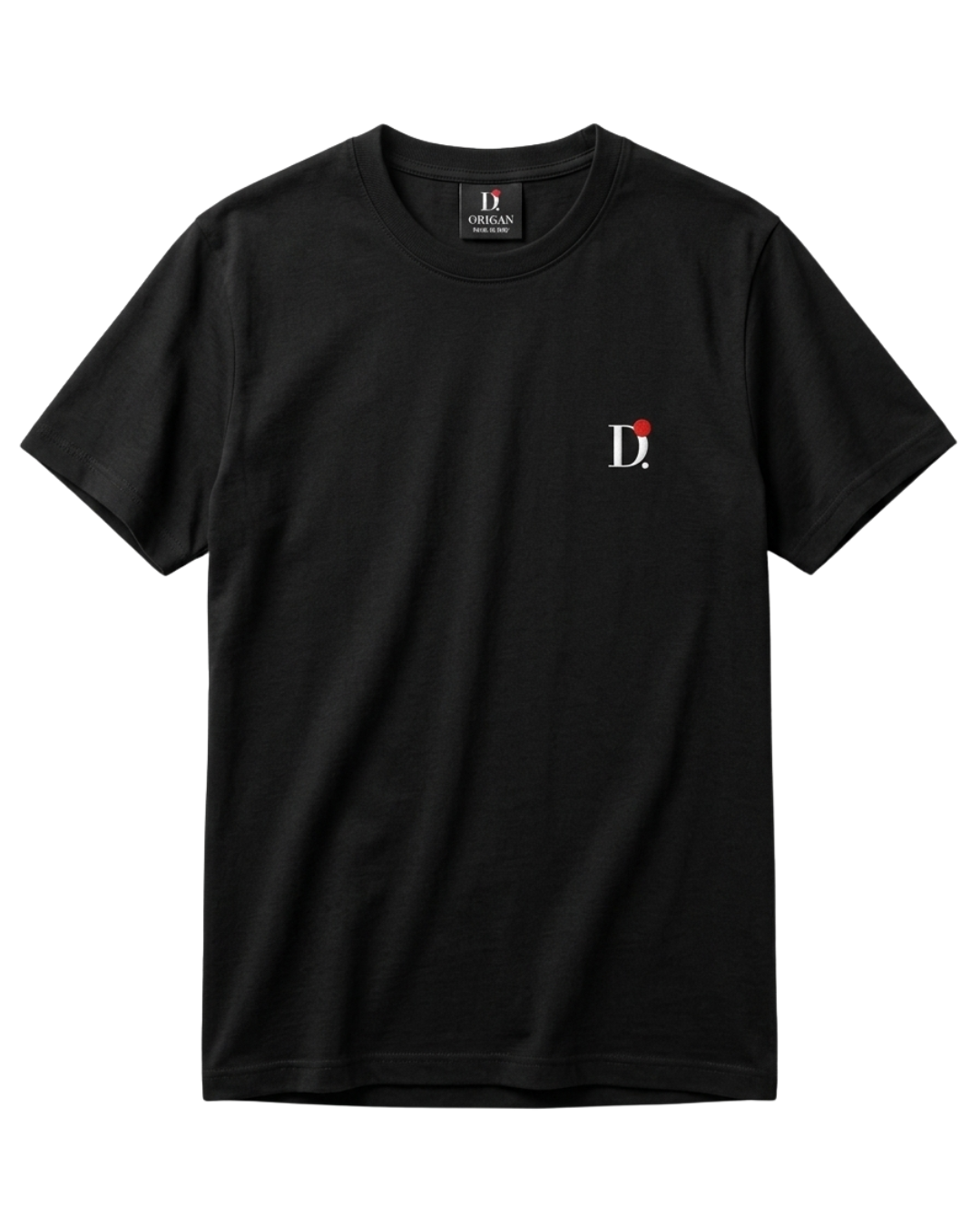 Camiseta Básica Unissex Manga Curta Preta D.ORIGAN®