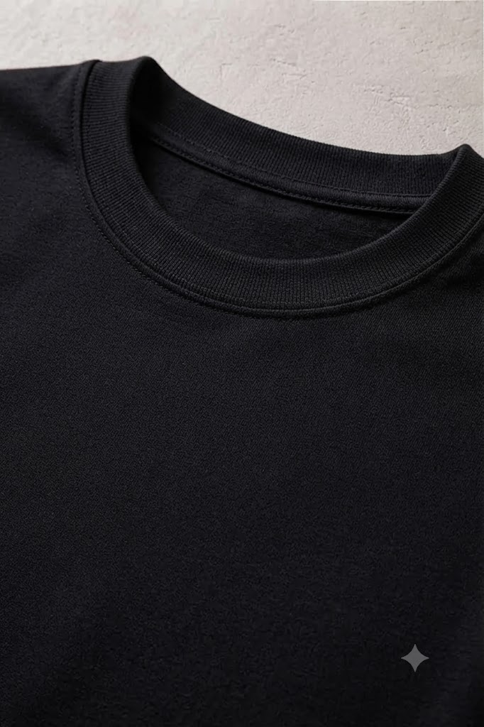 Camiseta Básica Unissex Manga Curta Preta