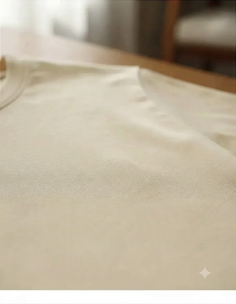 Camiseta Básica Unissex Manga Curta Off White