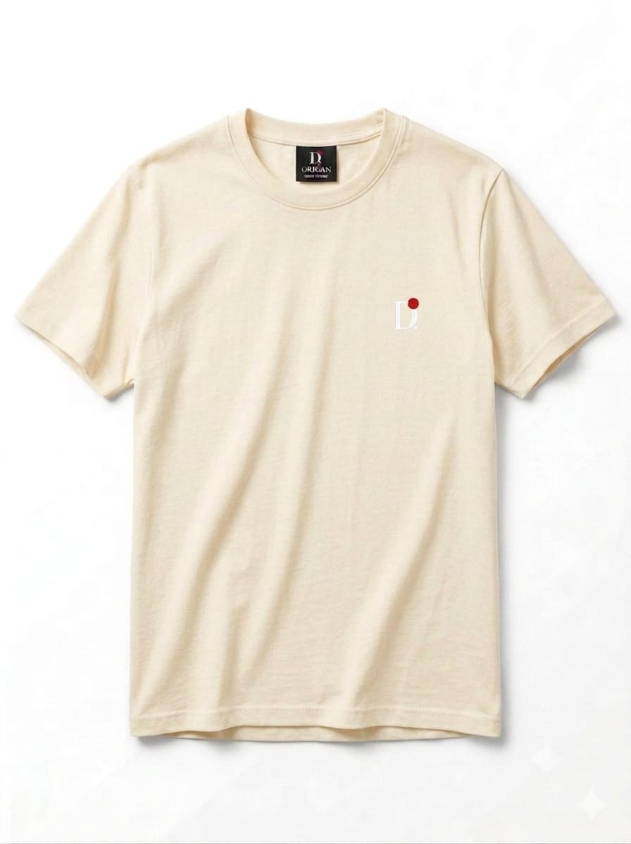 Camiseta Básica Unissex Manga Curta Off White D.ORIGAN®