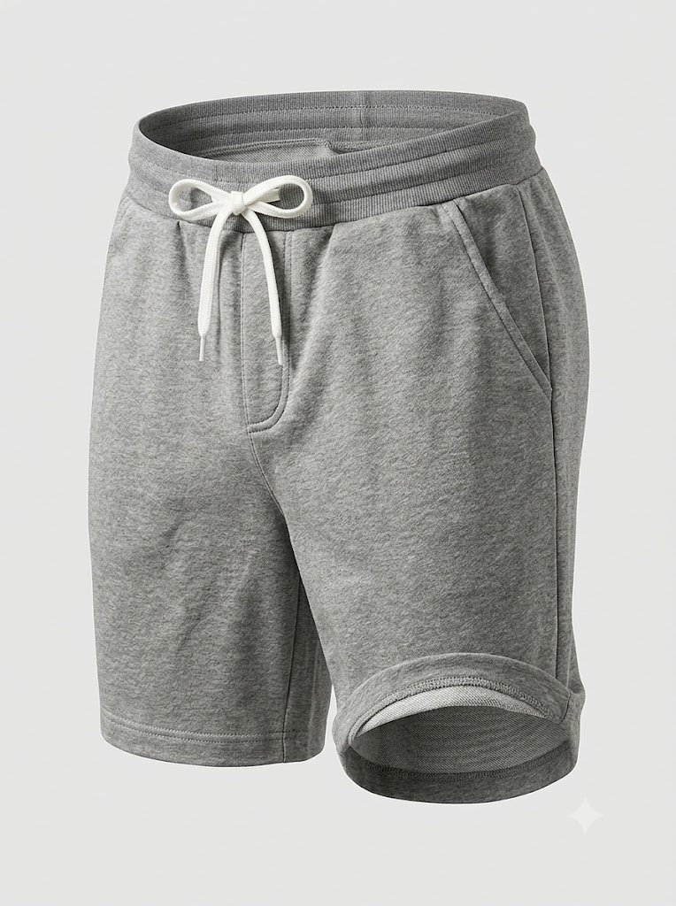 Bermuda Moletom D.ORIGAN® Essential Cinza