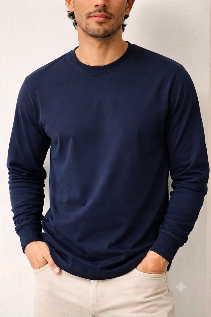 Moletom Careca Essential Azul Marinho