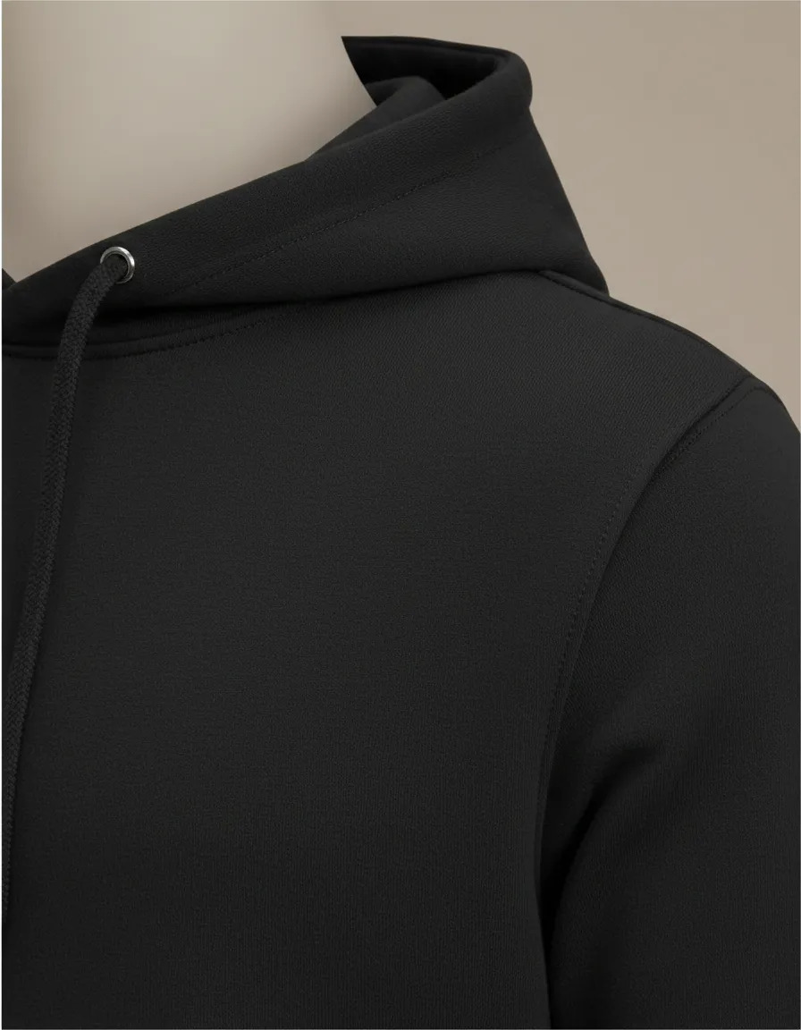 Moletom Premium com Capuz D.ORIGAN® Essential Preto