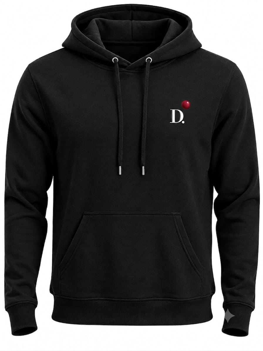 Moletom Premium com Capuz D.ORIGAN® Essential Preto
