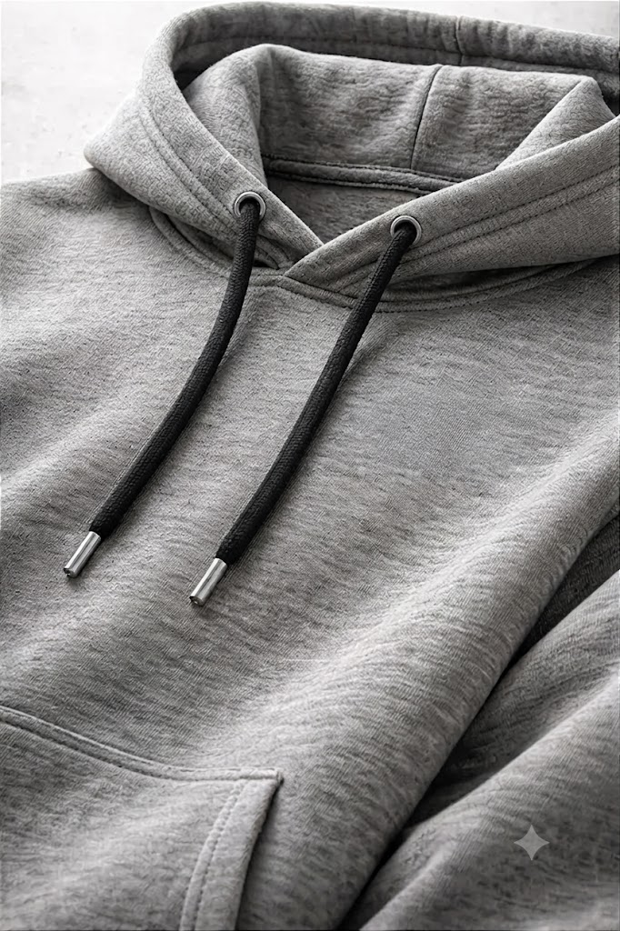Moletom Premium com Capuz Essential Cinza