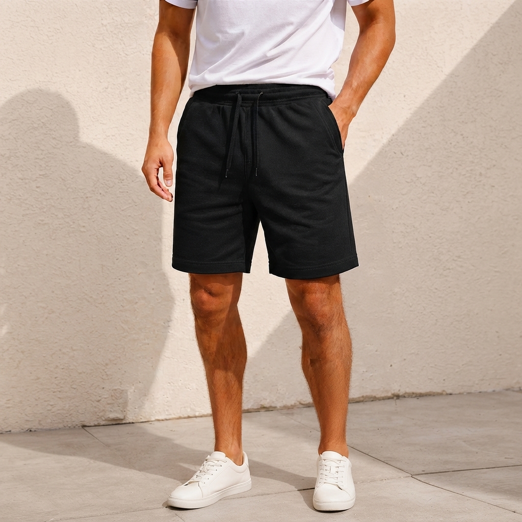 Bermuda Moletom Essencial Preto