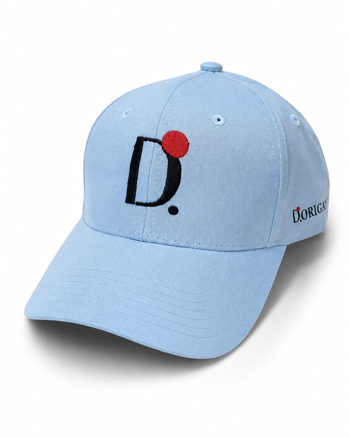 Boné Azul Claro D.ORIGAN® | Ícone D Bordado em Alto Relevo