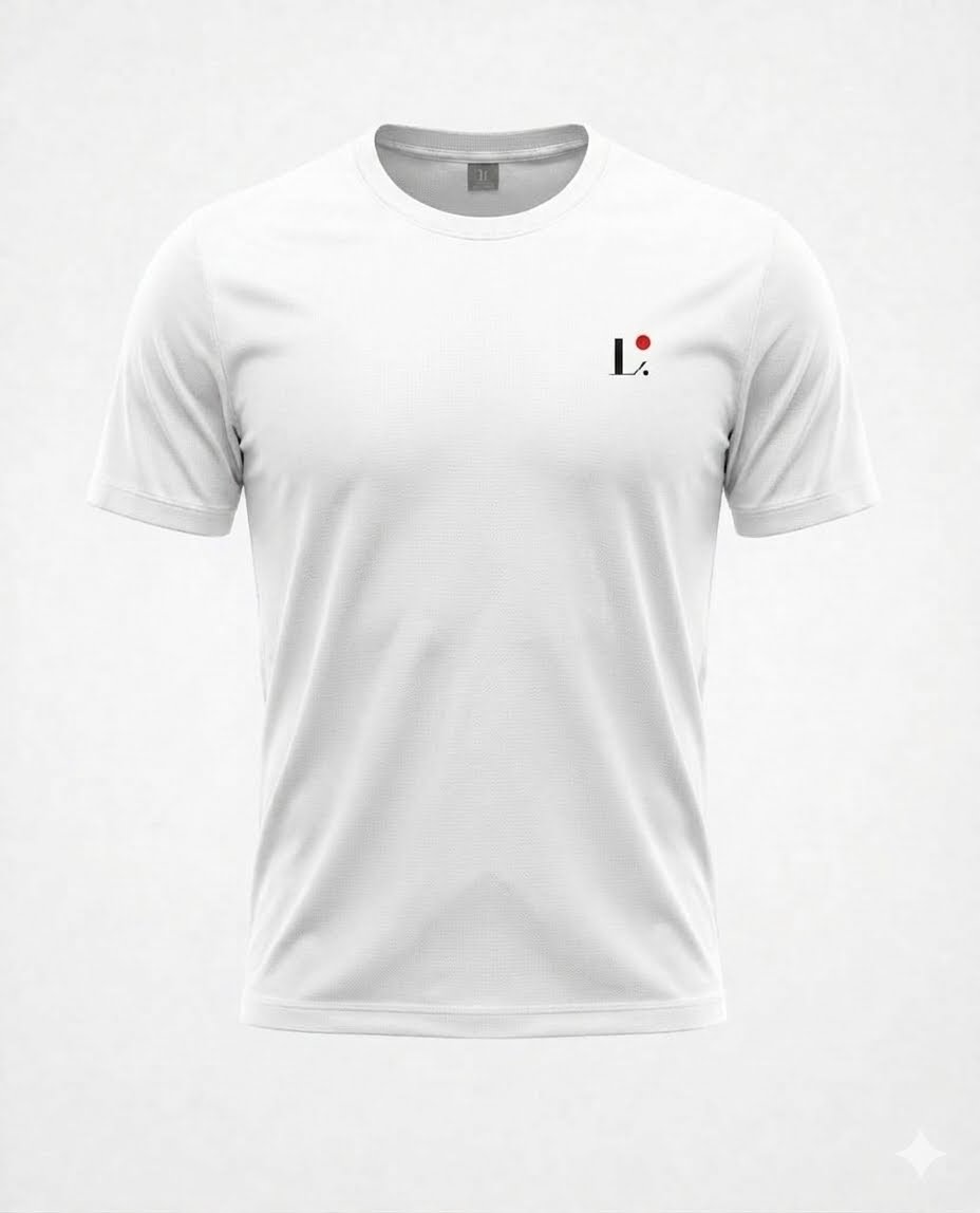 Camiseta Dry Fit Unissex Manga Curta Branca D.ORIGAN