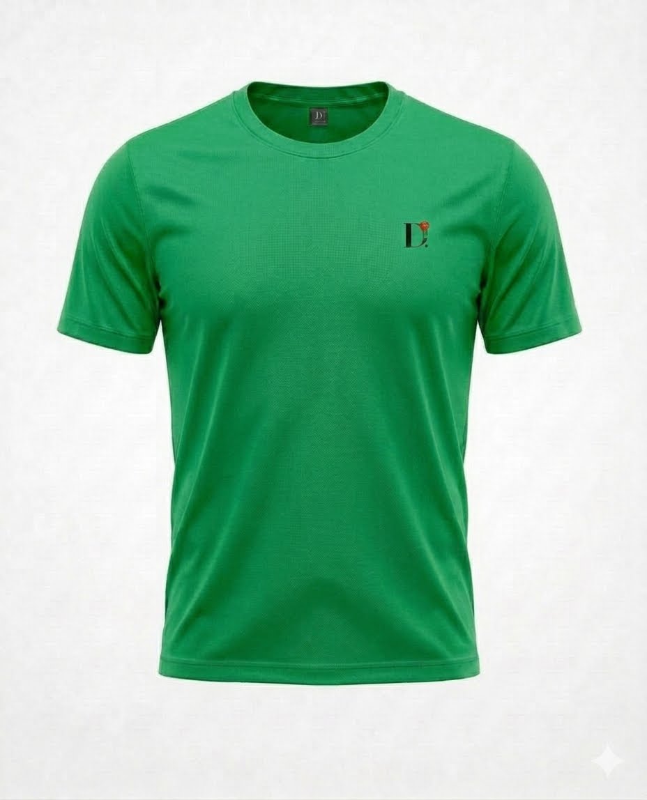 Camiseta Dry Fit Manga Curta Verde D.ORIGAN