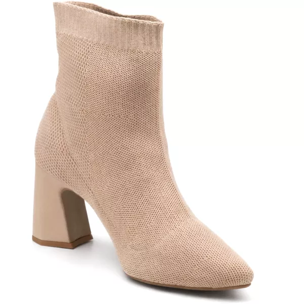 Bota Cano Baixo Salto Grosso Meia 184000
