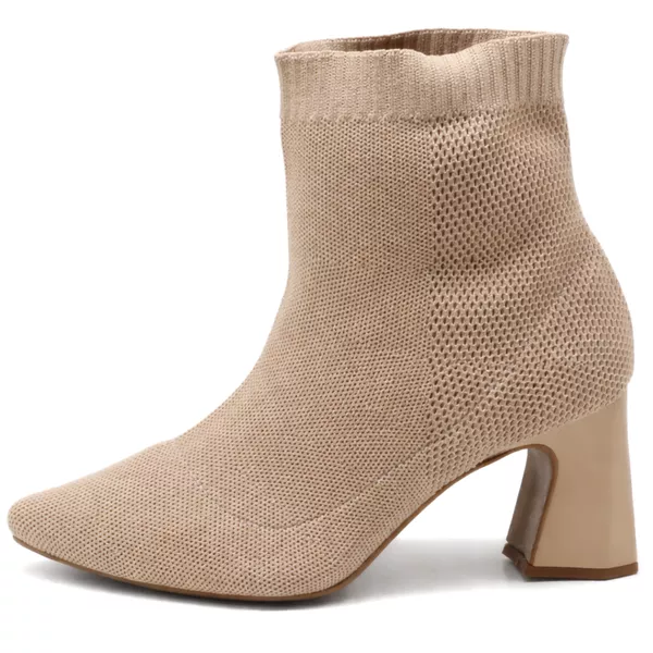 Bota Cano Baixo Salto Grosso Meia 184000