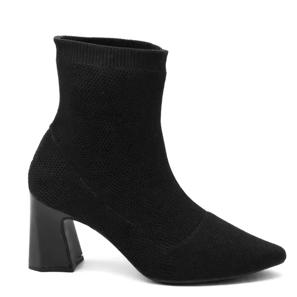Bota Cano Baixo Salto Grosso Meia 184000