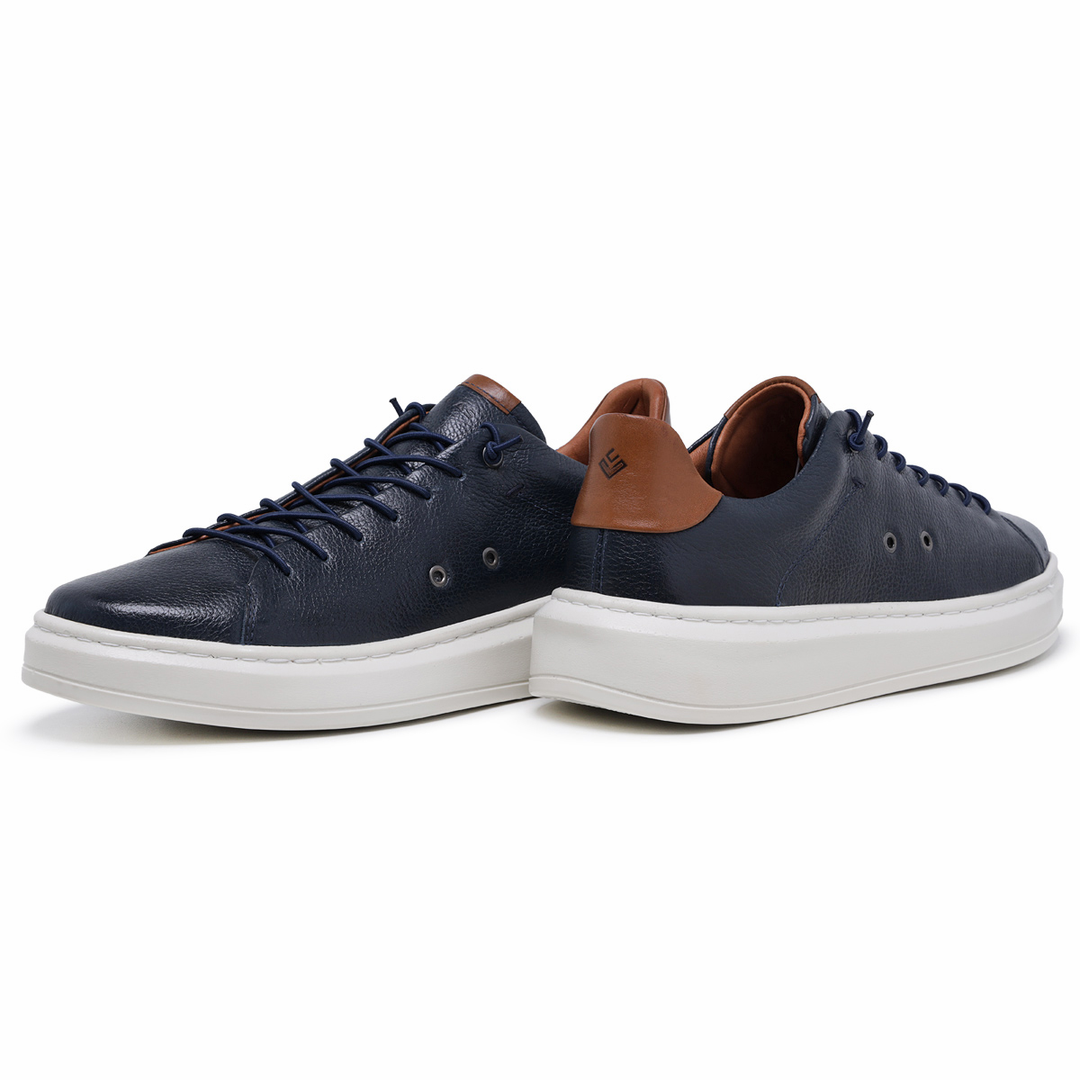 Tenis Floter Azul Marinho-Caramelo