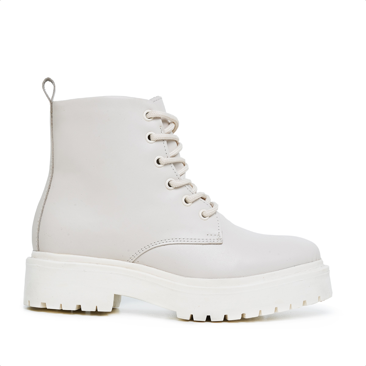 Bota Feminina Floter Off White