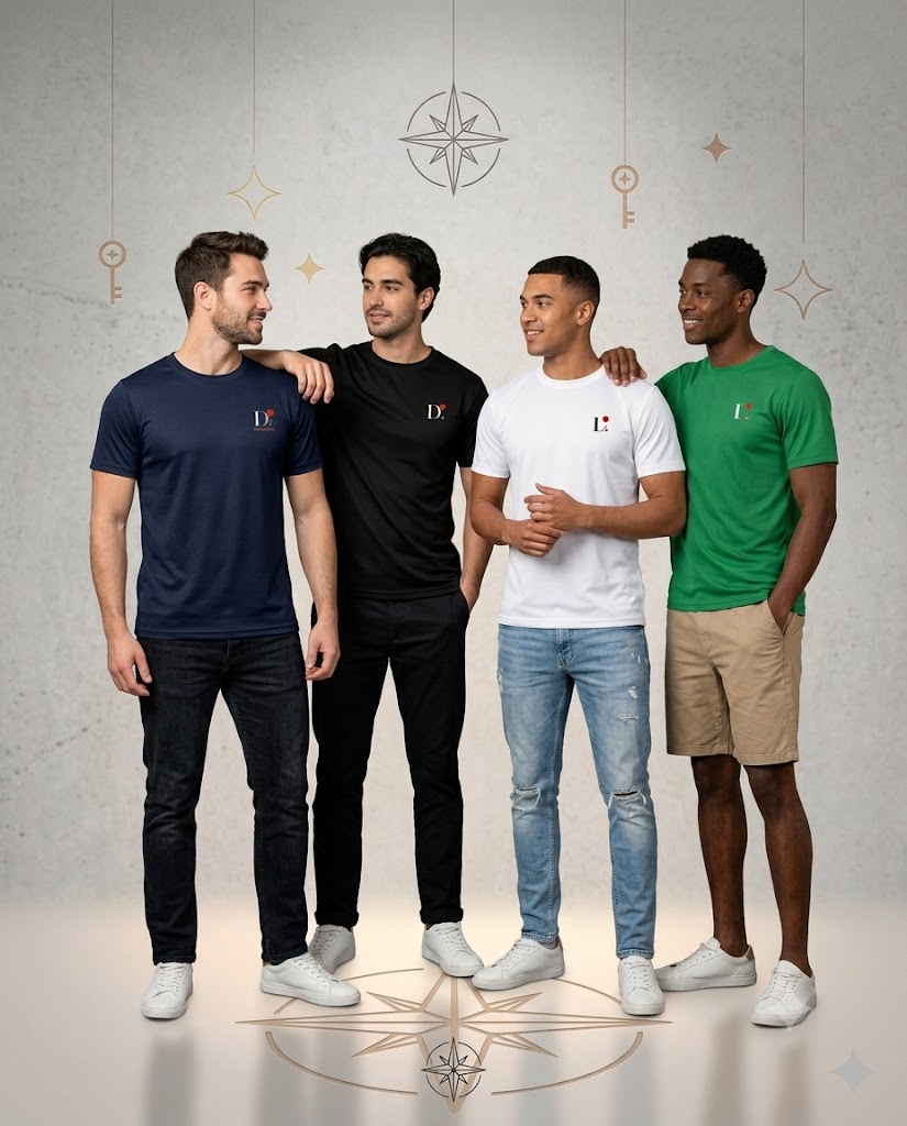 Kit 4 Camisetas Básicas Premium Dry Fit - Cores Clássicas