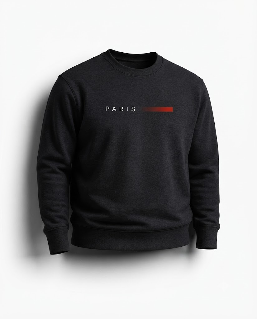 Moletom Careca Essential Preto Paris