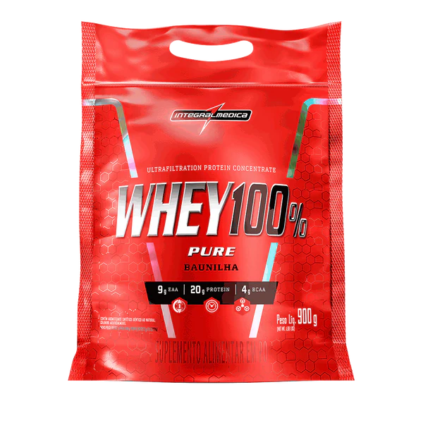 Whey 100% Pure Baunilha 900g Integralmédica