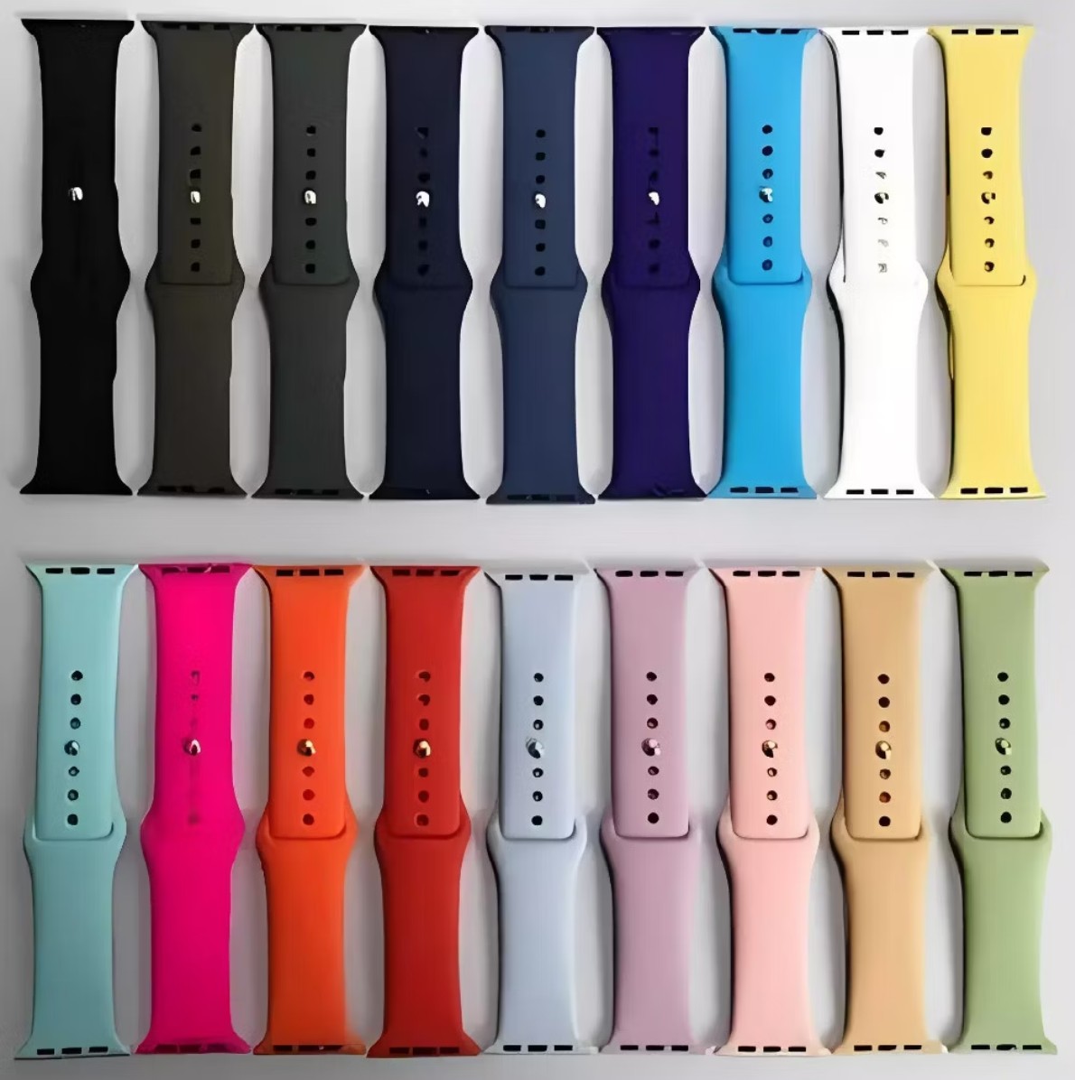 Pulseira Silicone Para Smartwatch 42 44 45 47 49mm Fecho Pino Confortável e Resistente