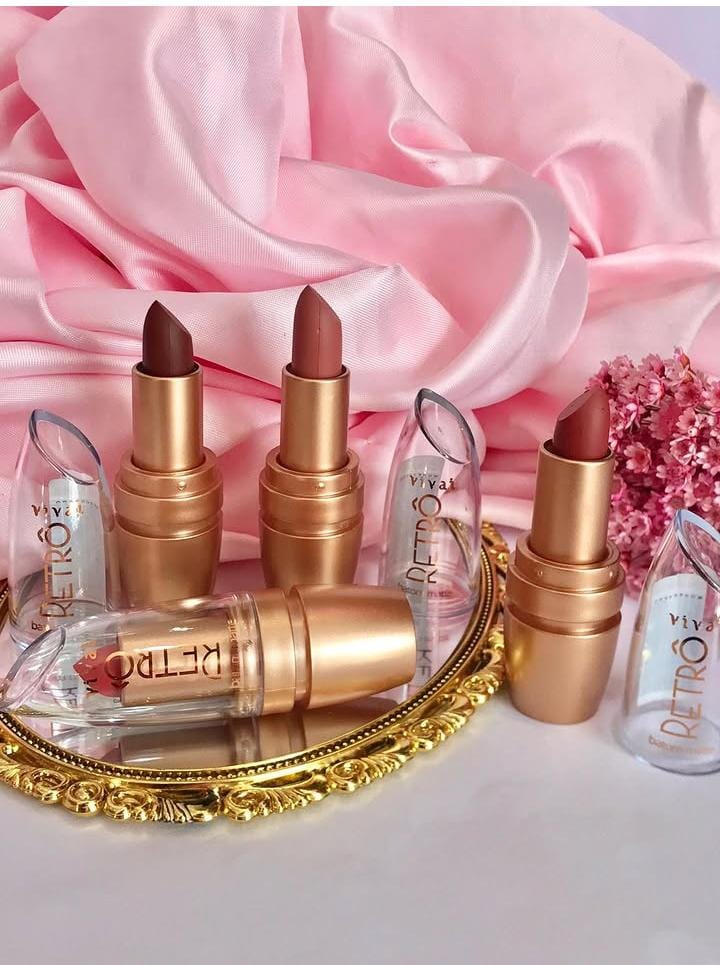 Batom Matte Retrô – Vivai Cosmetics