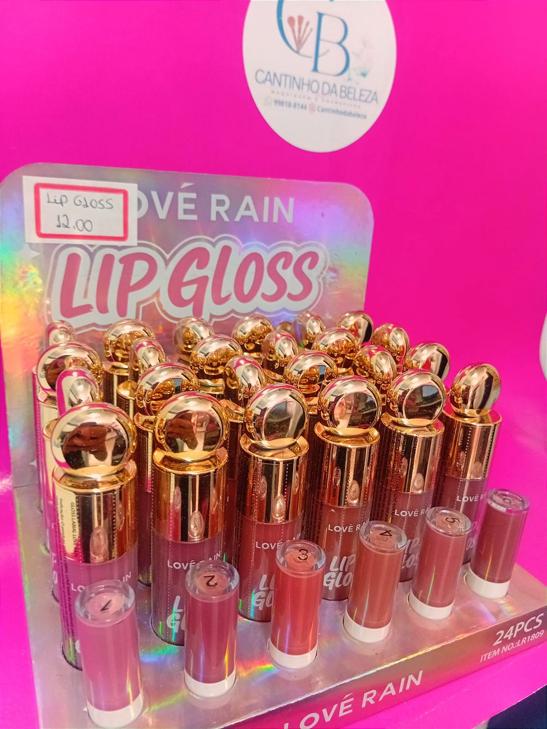 Lip Gloss Brilho Labial – Lové Rain