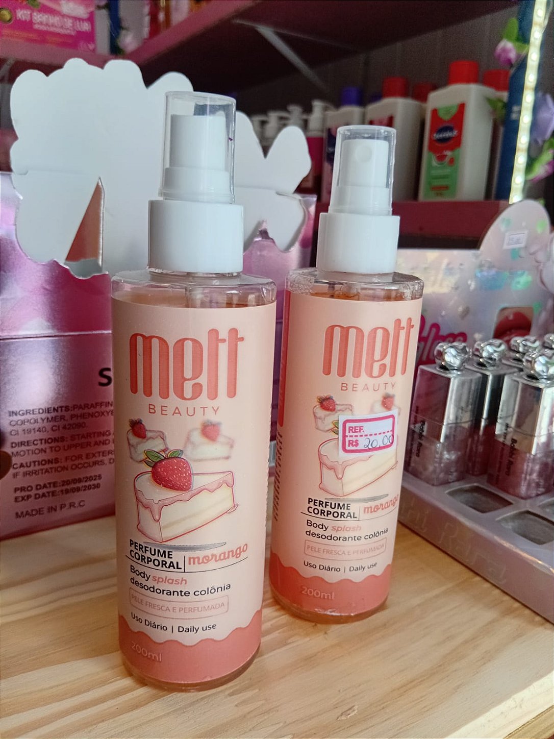 Body Splash Perfume Corporal Desodorante Colônia 200ml – Mett Beauty