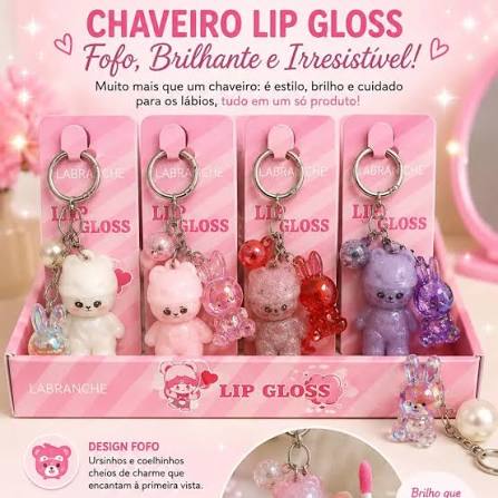 Chaveiro Lip Gloss Labranche – Fofo, Brilhante e Irresistível!