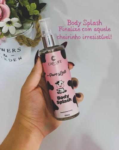 Body Splash Puro Leite Cap Life 150ml – Perfuma e Proporciona Frescor