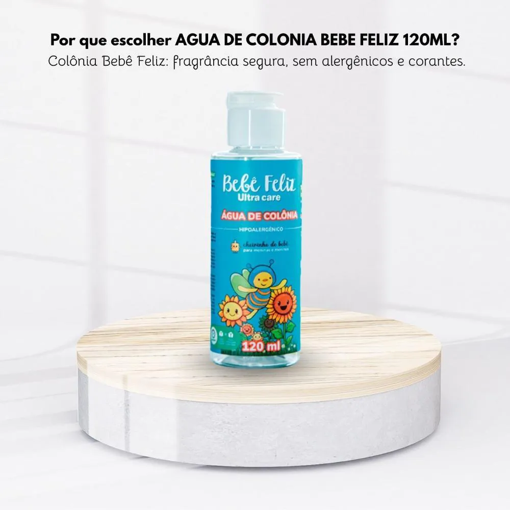 Água de Colônia Bebê Feliz Ultra Care 120ml