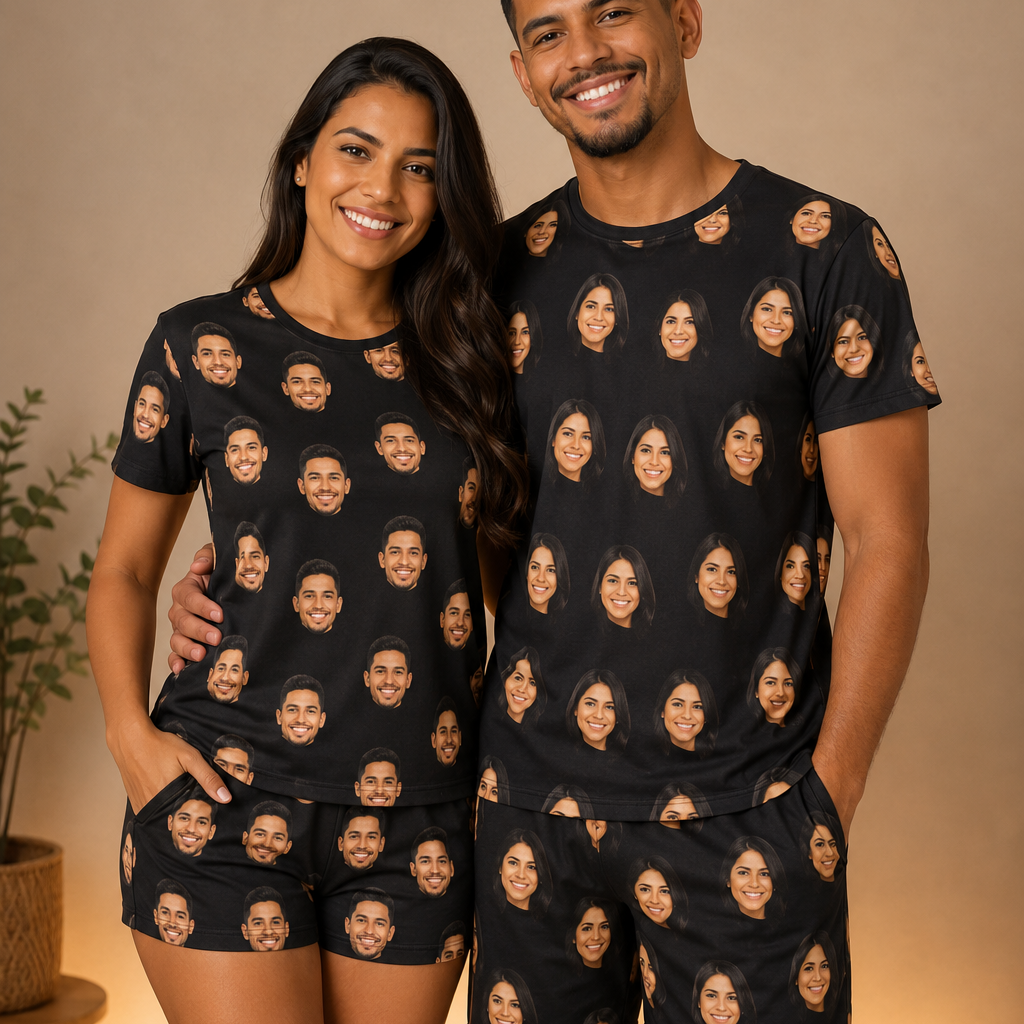 Camiseta Personalizada Rostos Dry Fit Casal