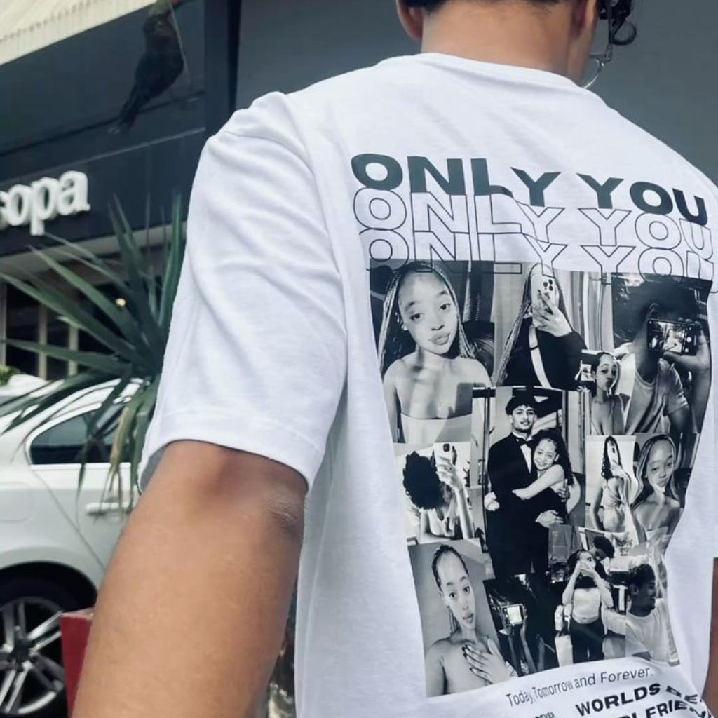 Camiseta de Algodão Unissex Only You Foto Olhar (5 dias úteis)