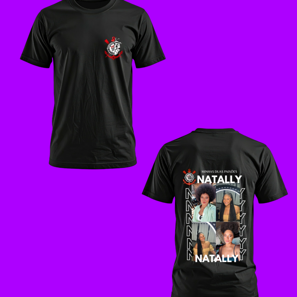 Camiseta Personalizada Namorado Namorada Time do Coracao (5 dias uteis)