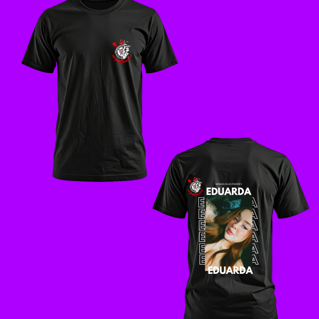 Camiseta Personalizada Namorado Namorada Time do Coracao (5 dias uteis)