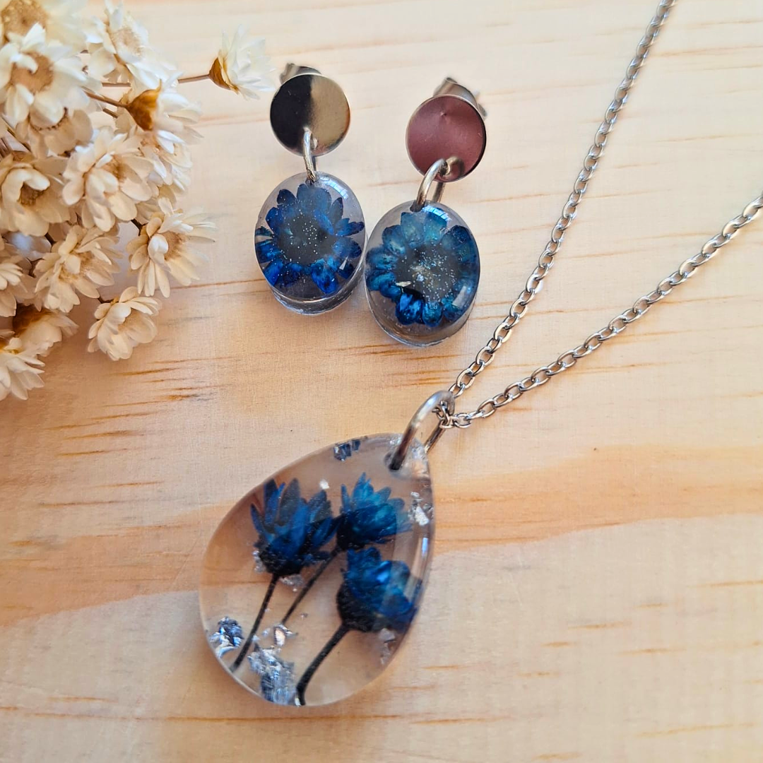 Conjunto - Sempre viva - Azul