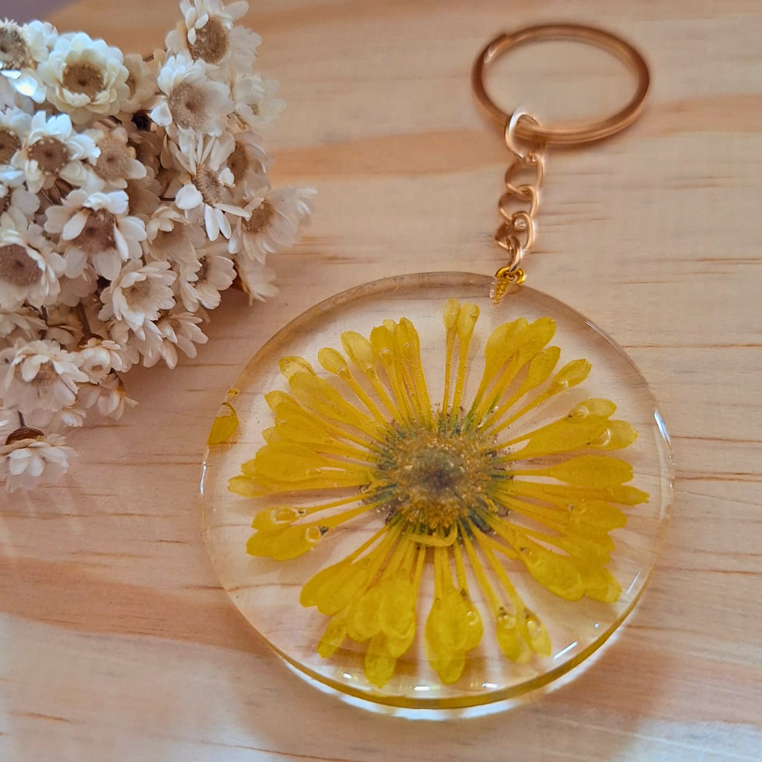 Chaveiro Crisântemo Amarelo